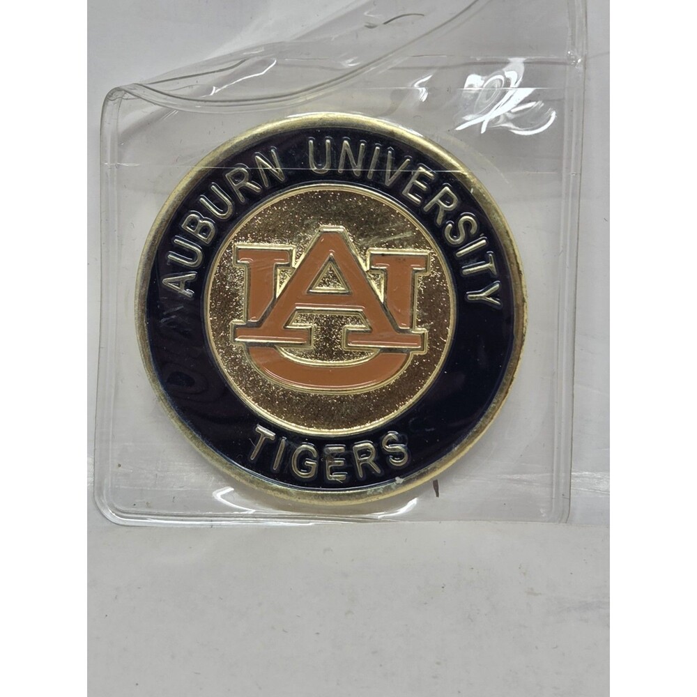 Auburn Tigers Challenge Coin Double Sided Enamel Tiger Eyes Commemorative Token